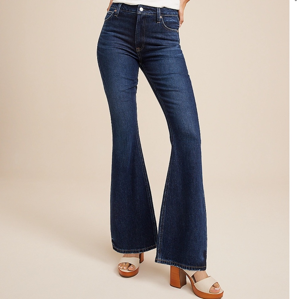 90s Flare Goldie Blue Jeans 14 Short